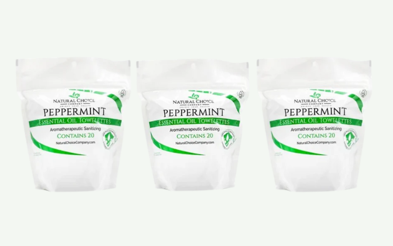 Peppermint Essential Oil Invisible Glove Towelettes