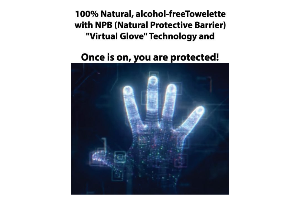 Peppermint Essential Oil Invisible Glove Towelettes