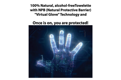 Peppermint Essential Oil Invisible Glove Towelettes