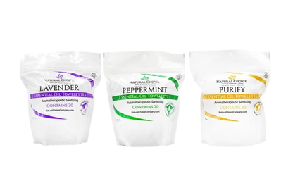 Variety 3 Pack - Hand Sanitizing Essential Oil Invisible Glove Towelette