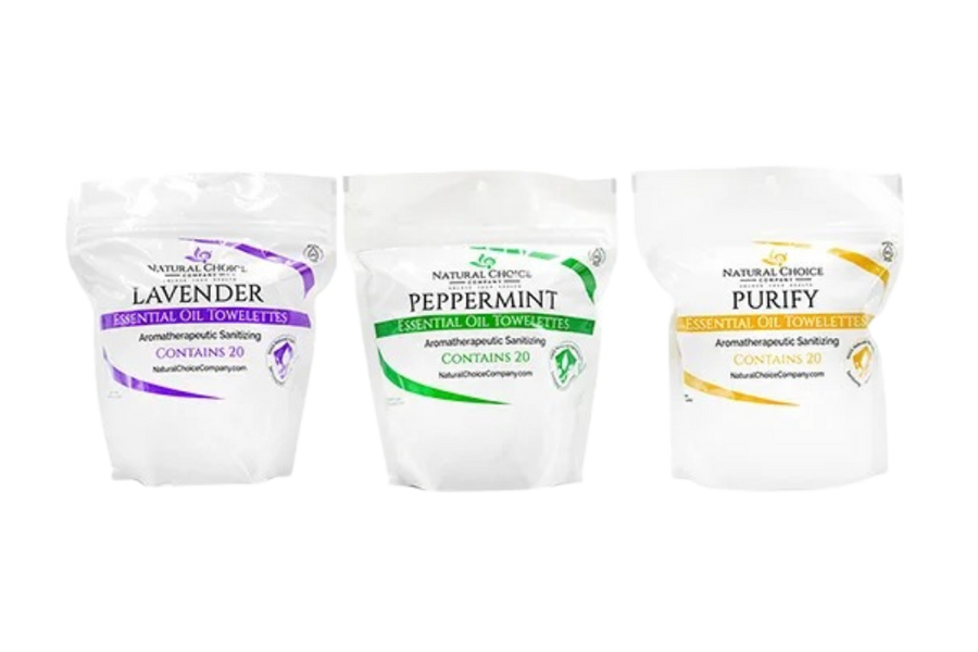 Variety 3 Pack - Hand Sanitizing Essential Oil Invisible Glove Towelette