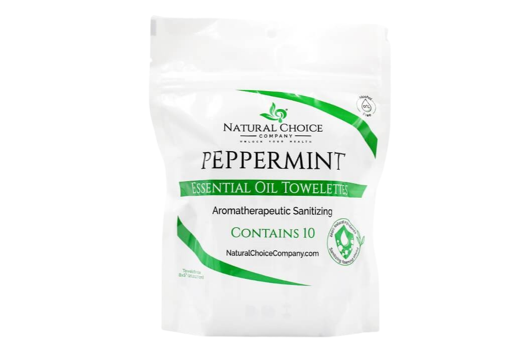 Peppermint Essential Oil Invisible Glove Towelettes