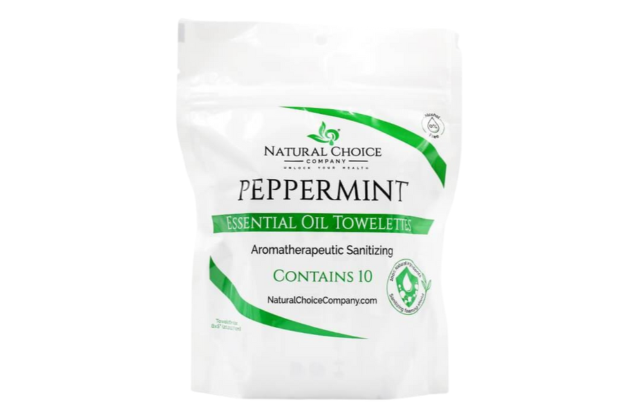 Peppermint Essential Oil Invisible Glove Towelettes
