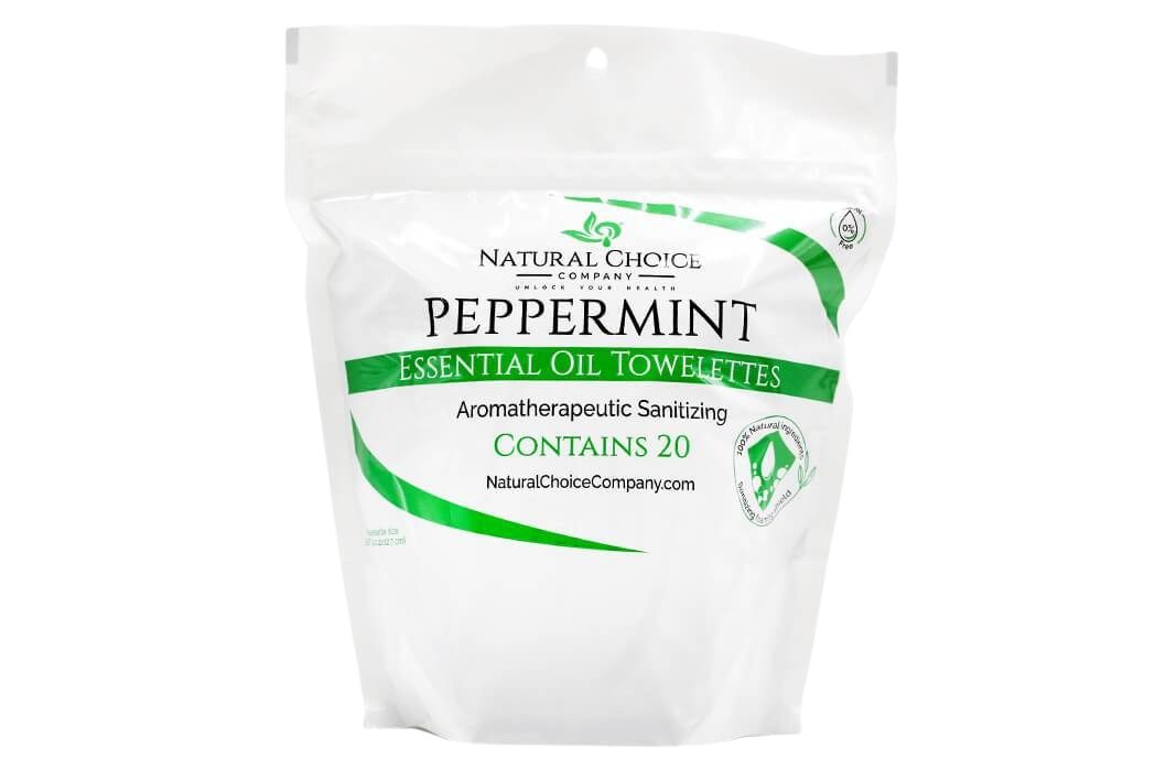 Peppermint Essential Oil Invisible Glove Towelettes