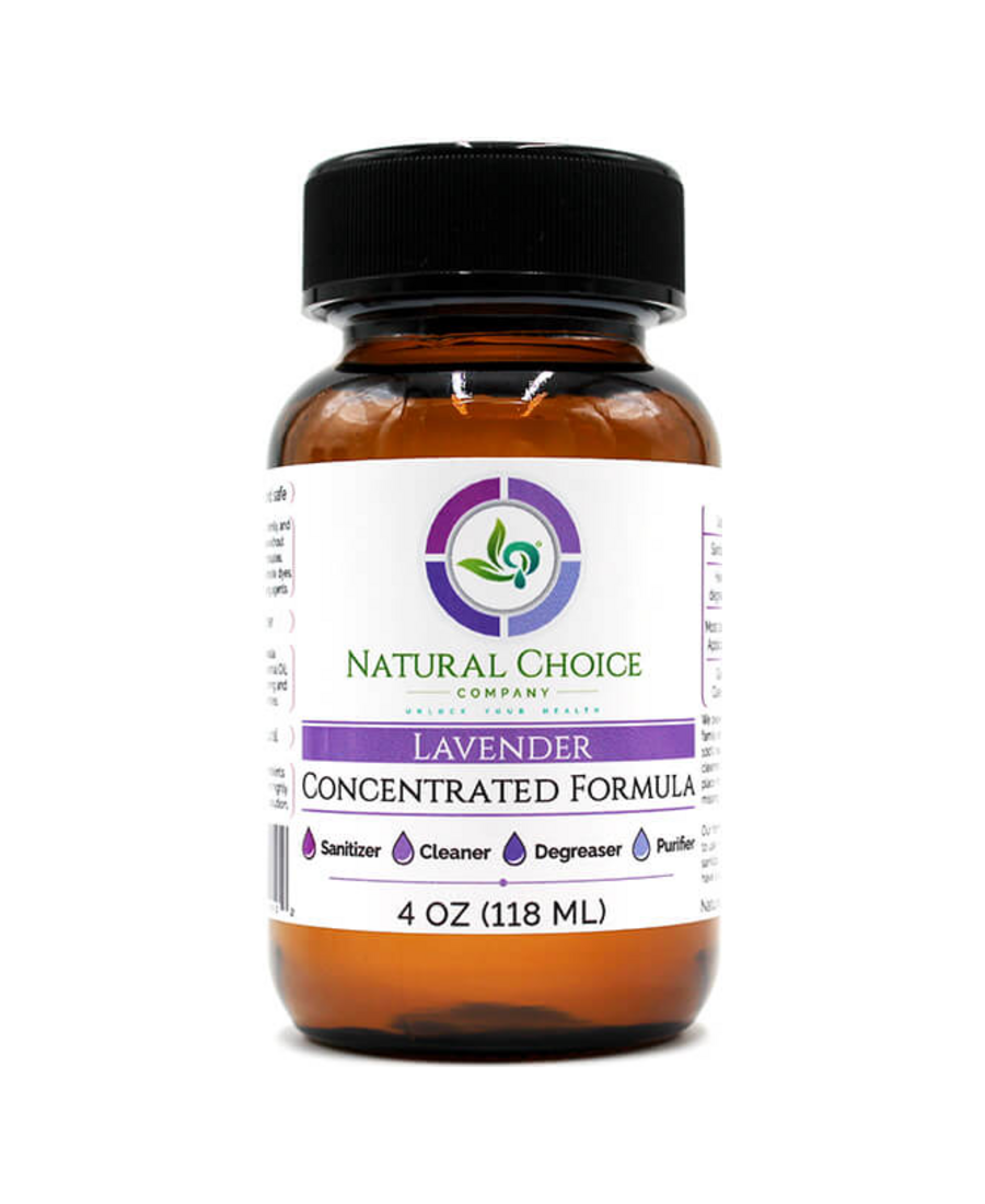 Natural Choice Lavender concentrated formula, normalized four-ounce bottle