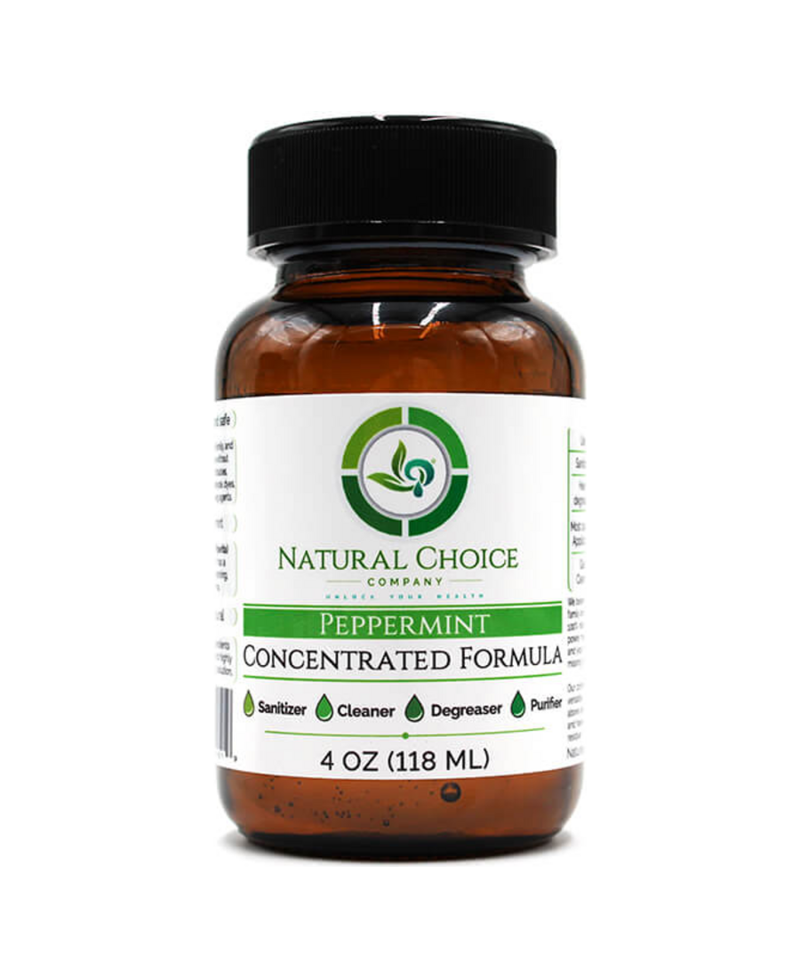 Natural Choice Peppermint concentrated formula, normalized four-ounce bottle
