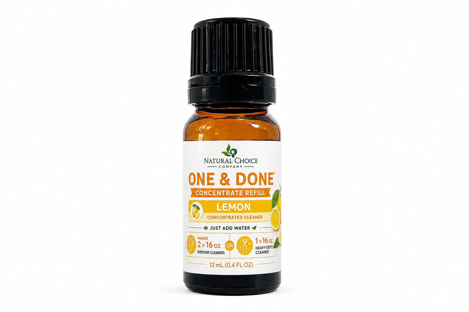 One & Done Lemon 12 mL concentrated cleaner refill