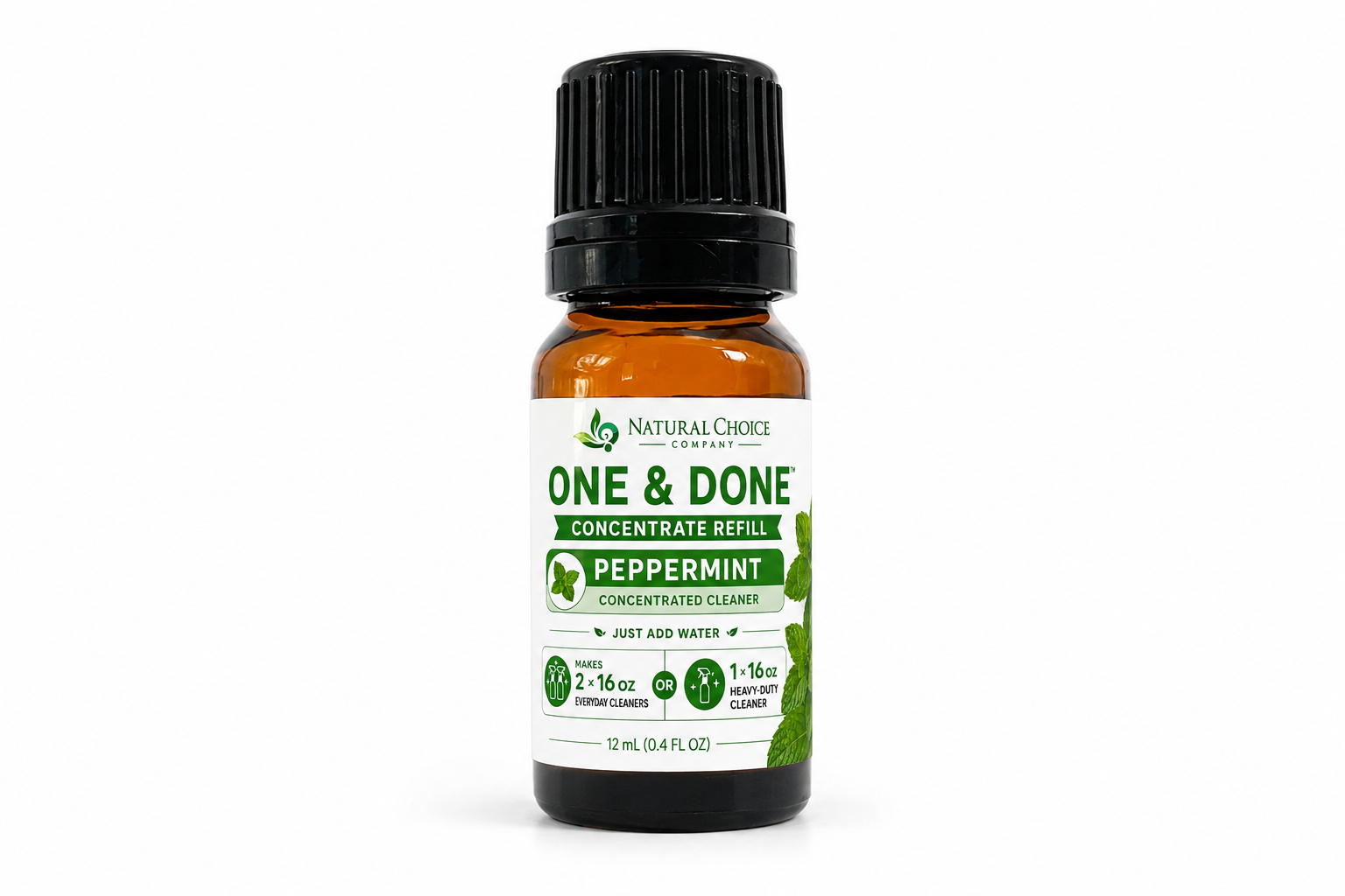 One & Done Peppermint 12 mL concentrated cleaner refill
