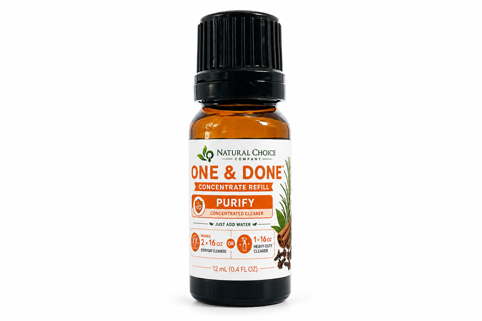 One & Done Purify 12 mL concentrated cleaner refill