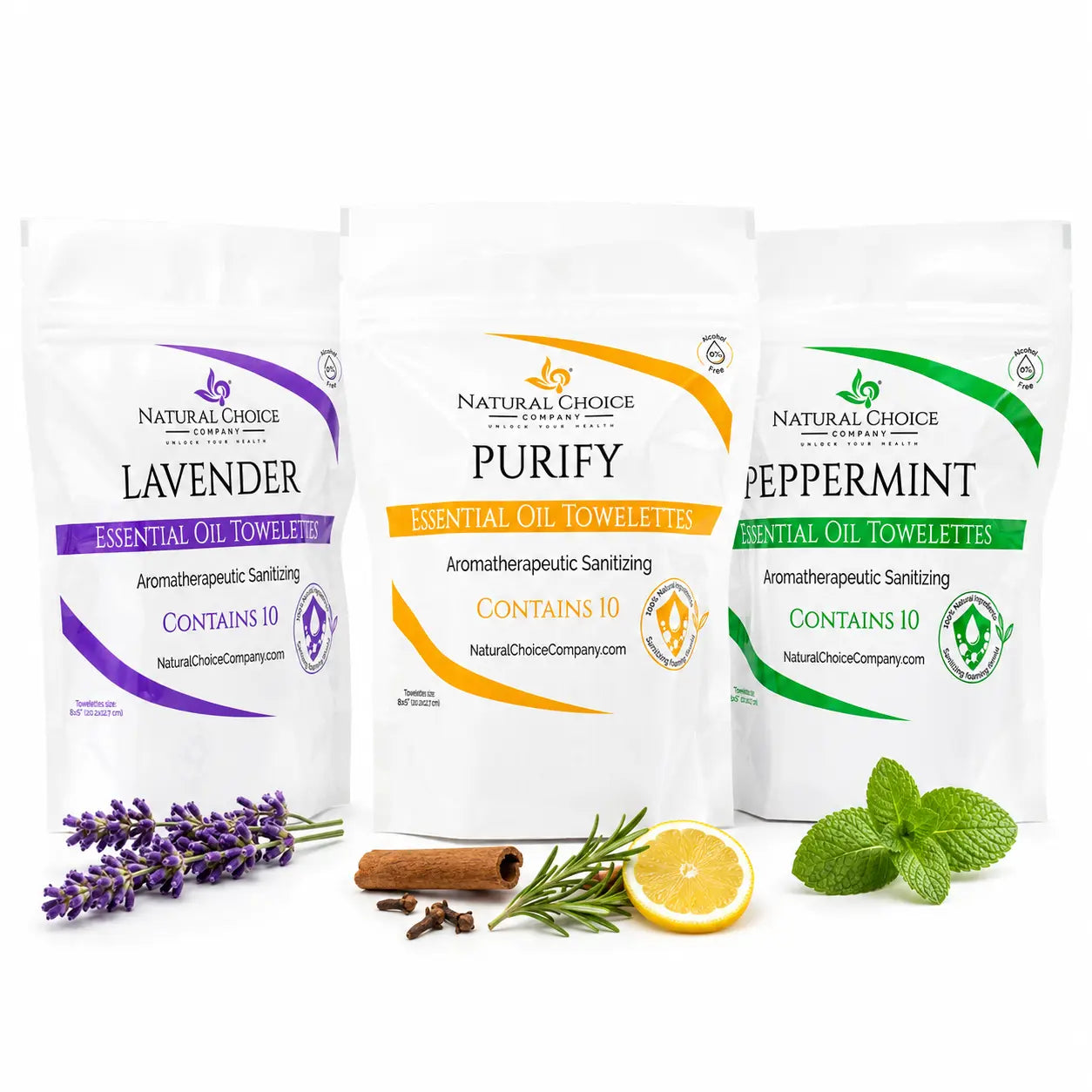 Natural Choice 10-count towelette pouch